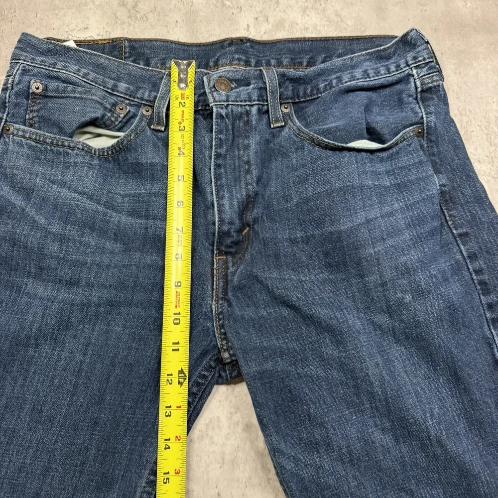 Levis 527 Jeans Mens 32x34 Blue Bootcut Mid Rise Dark Wash Cotton Work Rodeo
